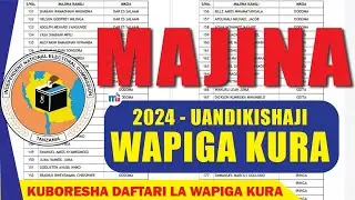 MPYA INEC: Majina waliochaguliwa Kuandikisha wapiga kura 2024 