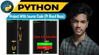 python mini projects with source code | F1 Road Race game in python | Python Game projects [NEW]