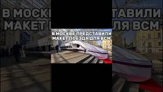 В МОСКВЕ ПОКАЗАЛИ МАКЕТ ПОЕЗДА ДЛЯ ВСМ| Первый обзор#shorts#москва#новости#train#новинка#обзор#поезд
