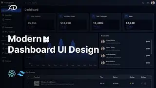 Modern Dashboard UI Design using React JS & Tailwind CSS