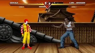 RONALD MCDONALD vs CJ GTA - Highest Level Incredible Epic Fight 🔥