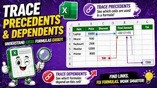 💫 Master Excel: Trace Precedents & Dependents Tutorial