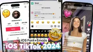 iOS TikTok App | iOS Bold Font + iOS Emojis 2024 Update on Android