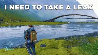 Sam Take a Leak Death Stranding Peeing
