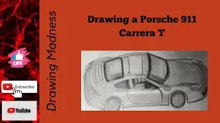 Drawing a Porsche 911 Carrera T (Drawing Cars #1)
