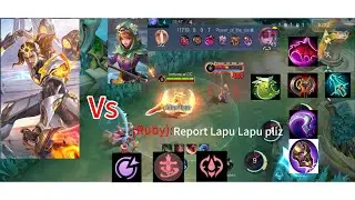 LAPU LAPU VS RUBY SOLO RANK GAMEPLAY  COMBO SKILL MLBB