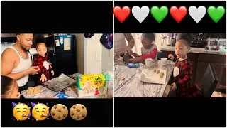 Gingerbread house with Mommy & Daddy + baking cookies (LIKE,COMMENT,SUBSCRIBE)
