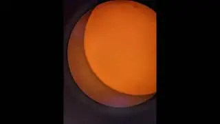 The Sun and A Few Sunspots In My Telescope