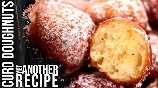 SWEET CURD DOUGHNUT RECIPE - lemon vanilla flavored