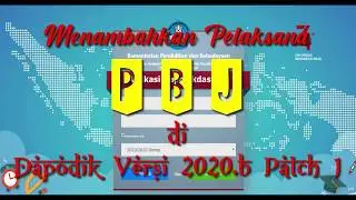 Inputkan Petugas PBJ di Dapodikdasmen Versi 2020.b Patch 1-RedHat