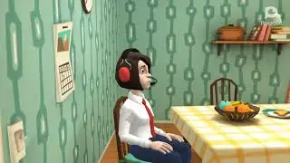 Gamer Girl gets starving, eating food, get a Stomach Growl, and gets a Diarrhea!