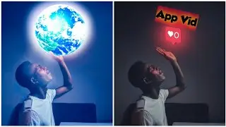 glowing things in PicsArt