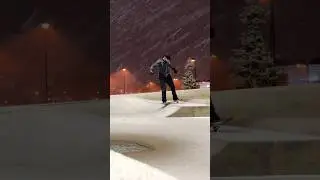 Skateboarding DIRECTLY in Snow