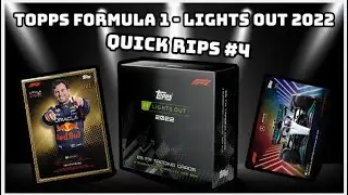 QUICK RIPS #4 - 2x GUARANTEED PARALLEL CARDS! TOPPS F1 FORMULA ONE LIGHTS OUT 2022 BOX OPENING!