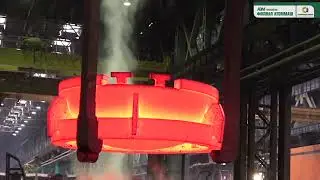 Закалка днища реактора для АЭС Аккую на Атоммаше