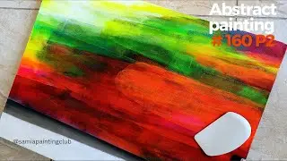 Abstract Acrylic Painting using Catalyst Wedge Techniques for Beginners ✨ Step-by-Step #colors