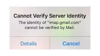how to fix “can’t verify server identity” on ios 13/14