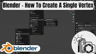 Blender - How To Create A Single Vertex 4K