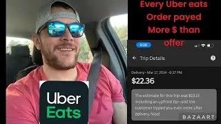 High paying uber eats orders! no tip no trip #money #motivation #vlog #ubereats #doordash