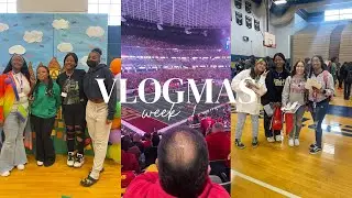 vlogmas week 1 | pac 12 football game, college & career fair & school dance