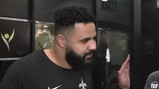 Saints C Erik McCoy talks putting it together at the end of the season and the victory formation