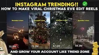 CHRISTMAS TREND ALERT!! New Instagram Trending Reels Editing Tutorial | Christmas Eve reels