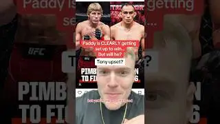 tony the type of guy to spoil the UFC set up after losing 6😂 