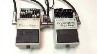 Boss GE-7 Graphic Equalizer vs Boss PQ-4 Parametric Equalizer