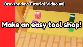 How to make a basic tool shop in Roblox Studio!