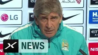 Manuel Pellegrini vor dem Spiel gegen den Chelsea: 