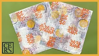 Gel Printed Backgrounds for Art Journal Covers