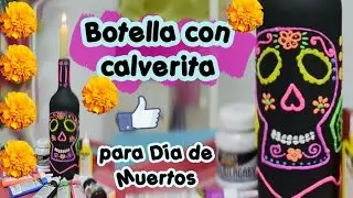 Botella Puff para Día de Muertos