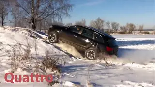 Оффроуд  Audi Q7 Quattro vs BMW X6 xDrive ❄ ⛄ ❄