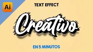 🟠 Texto en 3D Estilo grafico de Rayado Sorprendente!