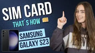Samsung Galaxy S23 - How to insert a SIM card • 📲 • 📶 • ✅ • | Tutorial