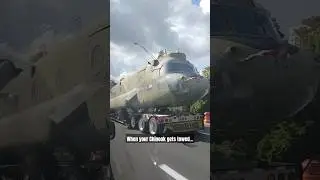 #helicopter #chinook #texasng #troyerstravels #nationalguard #oversizedload #army #travel #highway