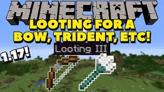 How To Get LOOTING for a Bow, Trident, and Any Projectiles in Minecraft! Minecraft Secret??