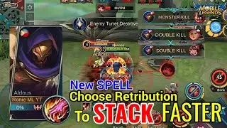 ALDOUS USE RETRIBUTION TO STALK FASTER AND FARM FASTER | Ronie ML | Mobile Legends