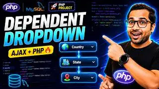 Country State City Dropdown using Ajax in PHP and MySQLi (Hindi)