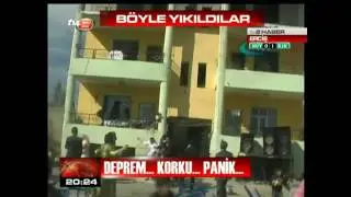 Van Depremi MOBESE kamerasinda - Earthquake Van-Erciş Livecam Turkey 10.2011