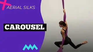 Fun SPINNING AERIAL SILKS Move to Start A PERFORMANCE! Carousel