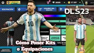 Cómo Poner Kits o Equipaciones en DLS 23/ Kits de la selección Argentina para DLS 23🤩