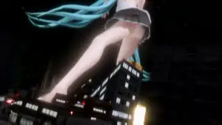 巨大ミクちゃんのオートファジー [MMD Giantess Growth]