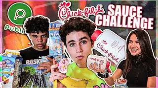 PUTTING CHICK-FIL-A SAUCE ON EVERYTHING! *ALMOST THREW UP*
