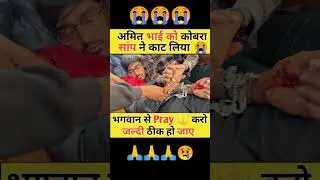 अमित भाई को कोबरा सांप ने काट लिया 😢@CrazyXYZ@MRINDIANHACKER@IndianTrueFacts#shorts #amitbhai