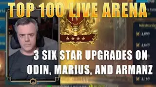 Top 100 Live Arena - 3 Big 6 Star Blessing Upgrades: Marius, Odin, & Armanz || Raid: Shadow Legends