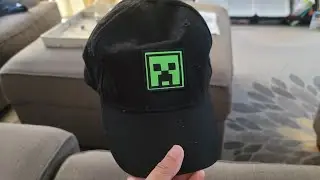 kids minecraft creeper baseball cap