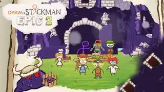 Федя  спас Хинкалий, и своих друзей в игре Draw a stickman Epic2 #9