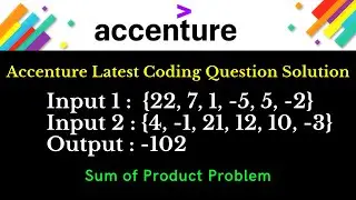 Accenture  Coding Questions | Coding Question in 