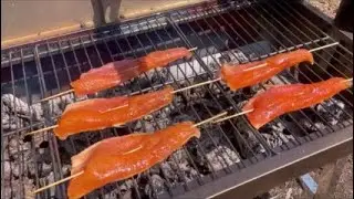 Grilled Trout, Shrimp & Moose Alouettes VEVOR ROTISSERIE GRILL